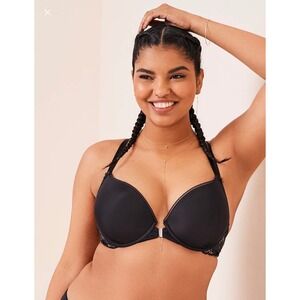 Adore Me Bra Sz 38DD Celebrena
Contour Plunge Front Closure Goth‎ lace